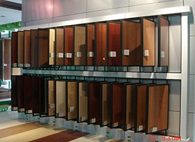 wood flooring display