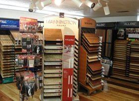 wood flooring display