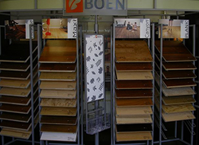 wood flooring display