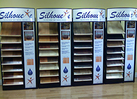 wood flooring display